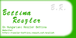 bettina reszler business card